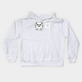 Office Humor: Grumpy Hamster Wisdom Kids Hoodie